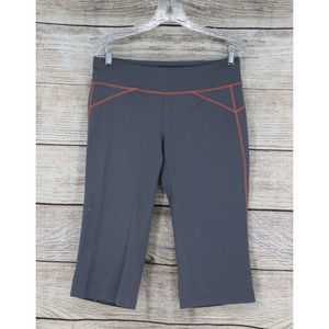 Actra Womens Active Cropped Leggings Size Medium Gray